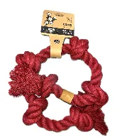 Игрушка для собак Coto перетяжка канат, красная 105 см