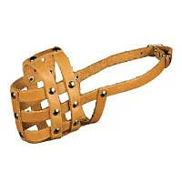 Намордник кожаный №0 (кокер-спаниель, средний пудель)