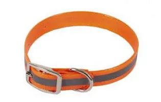 Ошейник из биотана со светоотражающей полосой