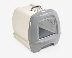 Стиль 80-x - туалет закрытый кошачий с выдвижным поддоном