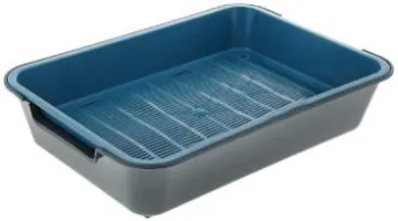 Туалет большой для кошек с решеткой