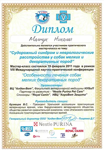 Мальчук Н.Л. - Судорожный синдром у собак