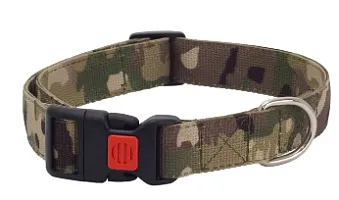 Ошейник капроновый "Камуфляж" с пластмассовым  фастом и блокировкой 